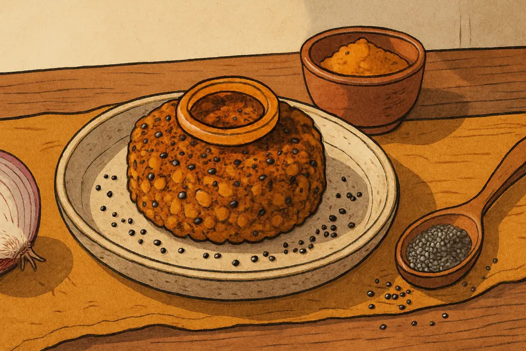 Hambúrguer de lentilha com chia